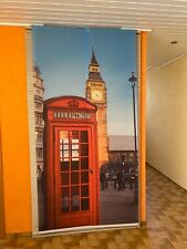 Schiebegardine 2-teilig Motiv "London" 60x235 cm