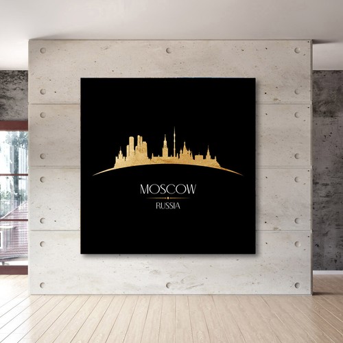 Moskau acrylglas bild - moskau,