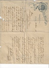 Rechnung / WESEL / 1891 / Louis Müller / FARBEN - und LACK FABRIK