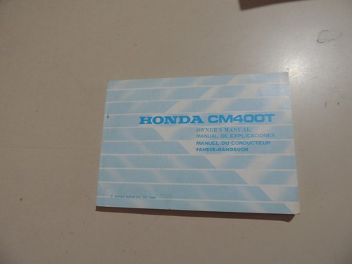 Honda 400 fahrerhandbuch - honda,