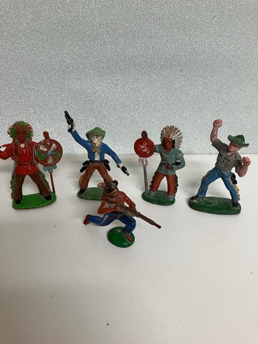 Alte cowboy figuren gummi - figuren,