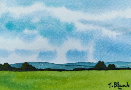 Original aquarell - original,