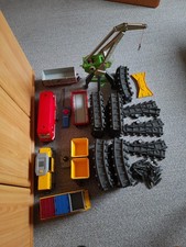 Playmobil Eisenbahn RC Train: 2x Lok,4xAnhänger,1xKran,3xWeichen,48xSchienen