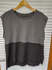 Gudrun Sjoden Strickweste/Pullunder * Gr. L * schwarz-grau *