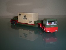 Wiking Hanomag-Henschel Tiefladesattelzug mit Transportkiste Krupp Sondermodell