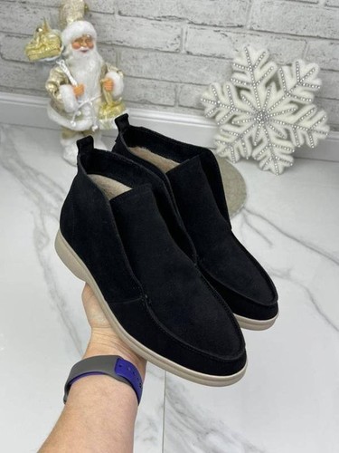 Women loro piana loafers black - loro,