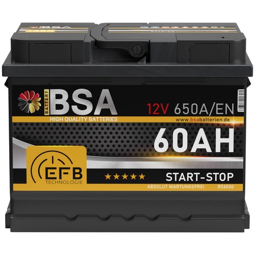 Efb batterie 60ah 12v 650a - batterie, 650a/en