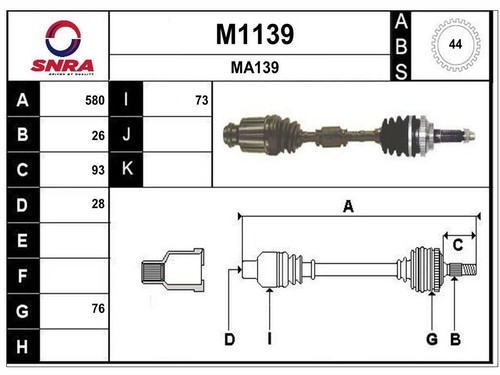 Antriebswelle mazda 323 - antriebswelle, mx-3