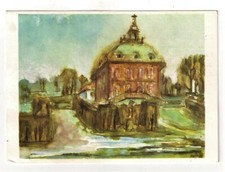  Ansichtskarte, Kunstkarte, Fasanenschlößchen bei Moritzburg von Gerhard Stengel