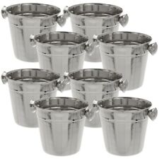 Eiseimer Eiswürfelbehälter Eiskübel Mini 4/8 tlg 11x11 cm Edelstahl Küche Party