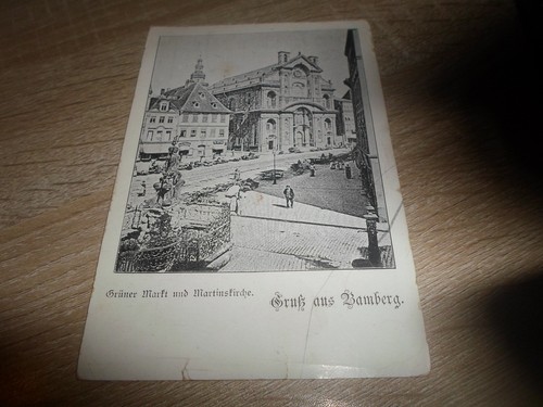 Gruß aus bamberg grüner - ak,"gruß, bamberg"(grüner