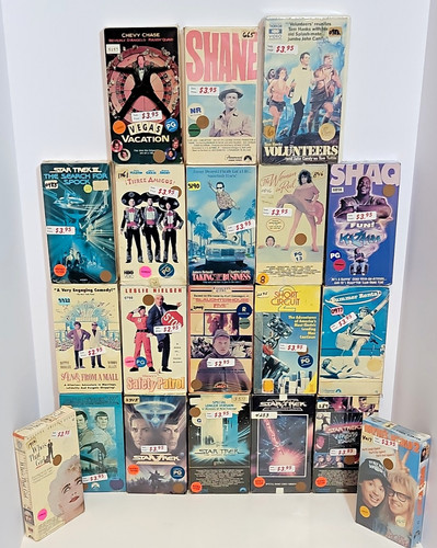 Vintage vhs movie rental - vhs, lot