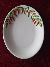 servierplatte chillidesign porzellan Bassano del Grappa 48x35cm 4,5cm tief  hand