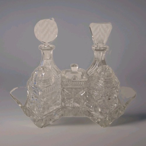Art deco menage kristall - art,