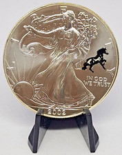 Silver Coin: 2002 American Eagle "Horse" $1 Dollar Coin -  1oz Fine Silver 0,999