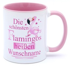 Flamingo Tasse mit Namen