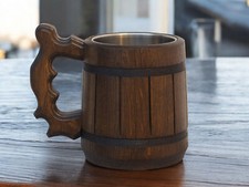 Bierkrug holz antiker - holz, –