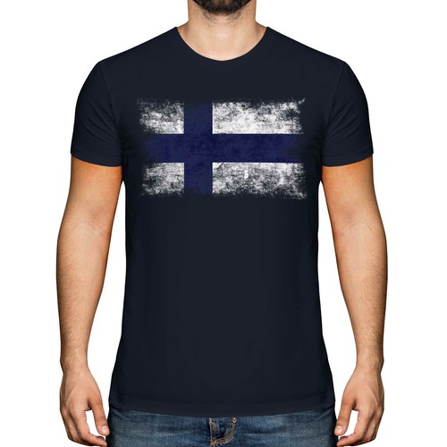 Finnland distressed flag - distressed,