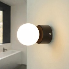 Kugel Wandlampe rund Glas