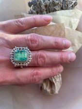 Natürlich Smaragd Ring mit