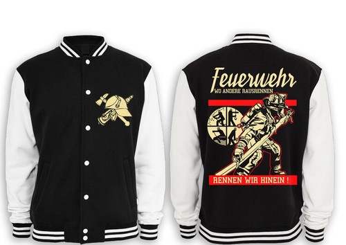 Feuerwehr collegejacke - feuerwehr, 4