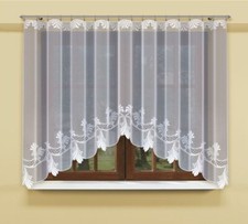 Gardine mit Kräuselband Bogengardinen Fertiggardine Jacquard Store Vorhang