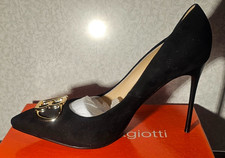 Damenschuhe Laura Biagiotti, Pumps, Neu, Gr. 41, schwarz, Faux-Wildleder