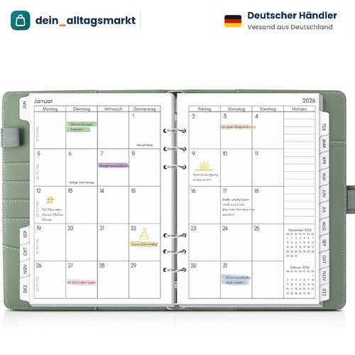 Kalender ringbuch - kalender, a5