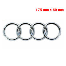 NEW Silber Chrom hinten Badge Ringe Logo Emblem für Audi TT Q A R 175 mm x 60 mm