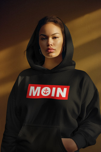 Damen fluffy hoodie moin - hoodie, anker
