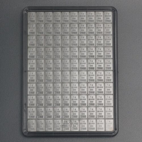Silberbarren silbertafel 100 - silbertafel,