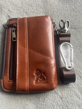 Gürtel Brusttasche, Leder.