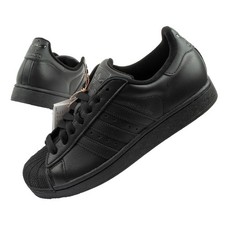 Adidas Superstar II Black Herren Sneaker Sportschuhe Leder Schwarz