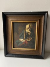 Bild Gemälde Holz Rahmen