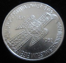 MDS DEUTSCHLAND 5 DEUTSCHE MARK DM 1952 D "GERMANISCHES MUSEUM", SILBER  #AC