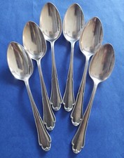 6 Teelöffel Wilkens Modell 25 Barbara versilbert 90 Martin Reihe Vintage alt