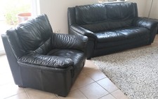 Leder Sofa Garnitur gebraucht