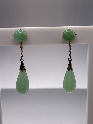 Vintage karat gold - 14, jade