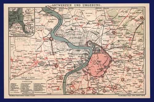 Landkarte anno 1901 - ,