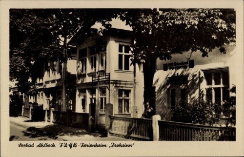 Ostseebad ahlbeck auf - ak,