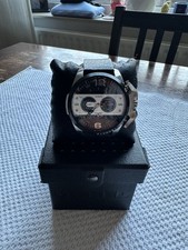 Herrenuhr Diesel DZ4361 Chronograph Lederarmband Uhr Batterie leer!!!