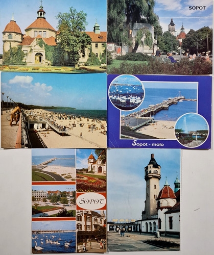 Postkarten lot zoppot - 6,