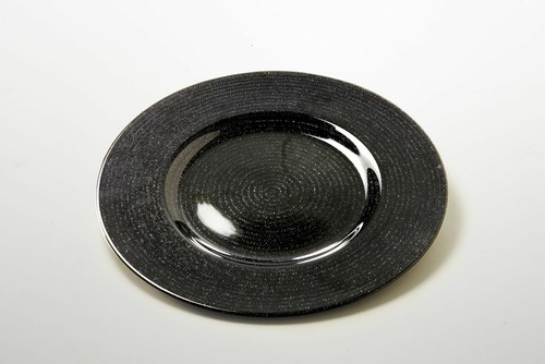 Platzteller schwarz glas - platzteller,