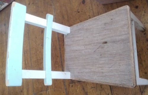 Alter kinderstuhl holz - kinderstuhl, weiss
