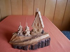 Räucherhaus geschnitzt, DDR, Handarbeit, ungeräuchert