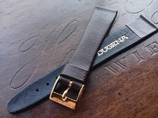 Dugena 18mm Vintage Leder Band ( Braun Gold )