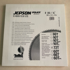 Jepson Hartmetall Sägeblatt 355x2,2x25,4 72T  Jepson 355/72T