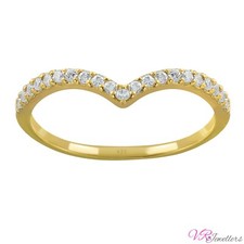 Chevron Ring 14ct vergoldet