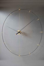 XXL Wanduhr minimalistischer Design Luxus Wanduhr 100 cm ø