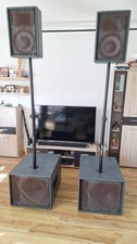 HK Elias Sound System, 2 Tieftöner Boxen und 2 Hochtöner Boxen
